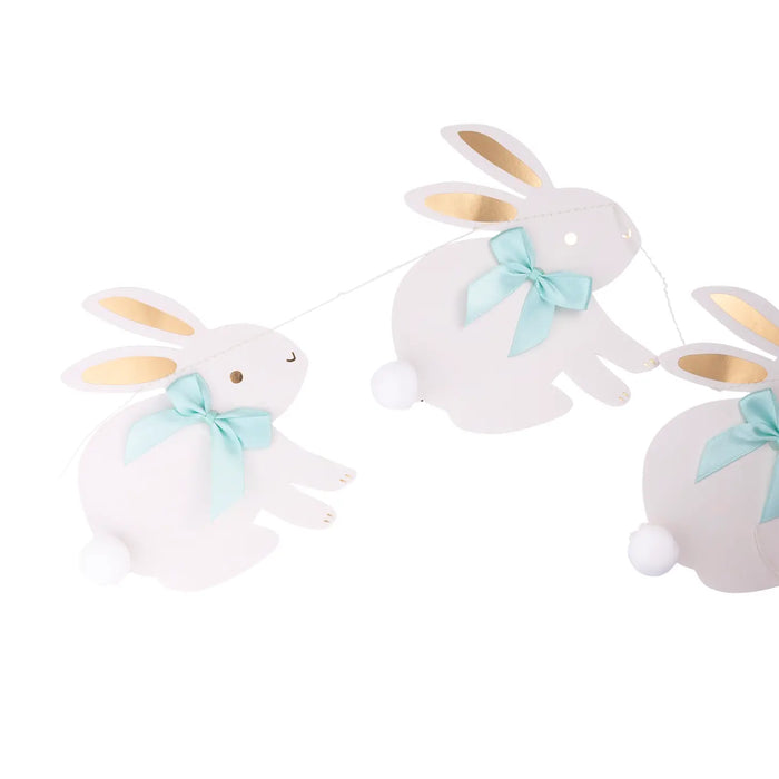 Bunnies with Ribbon Bows Banner