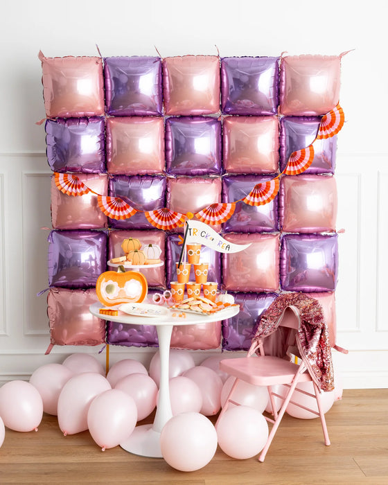 Pink & Orange Fan Bunting Banner