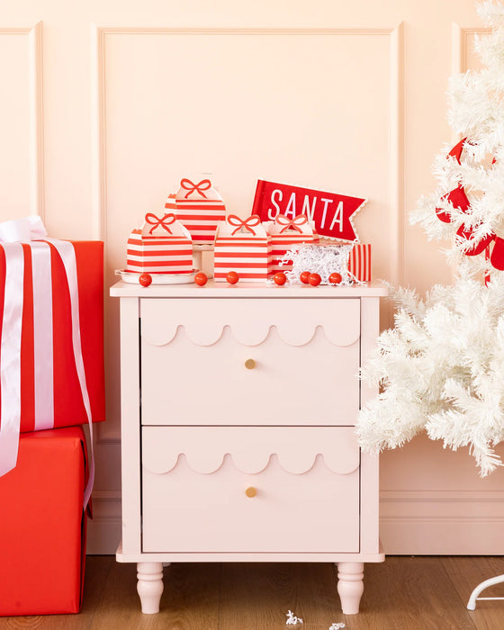 Red and Pink Gable Treat Boxes