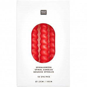 Red Spiral candles