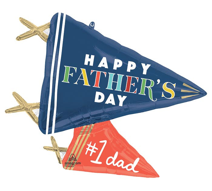 Father’s Day Varsity Pennant Balloon – 28"