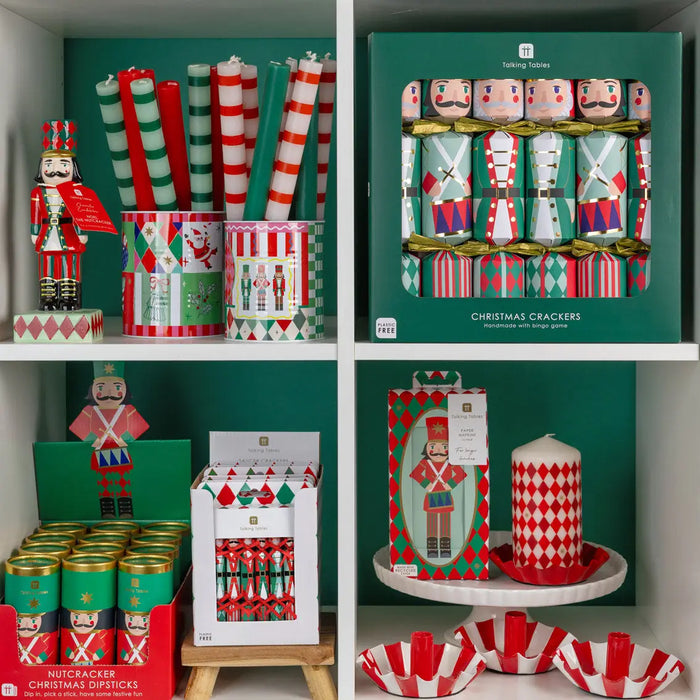 Nutcracker 3 Design Christmas Crackers - 6 Pack