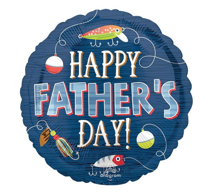 Hooked on Dad Foil Balloon – 17"
