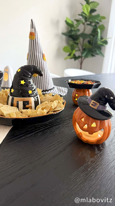 Light-Up Witch Hat Chip & Dip