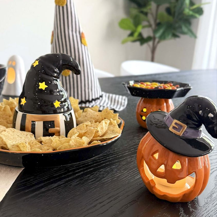 Light-Up Witch Hat Chip & Dip