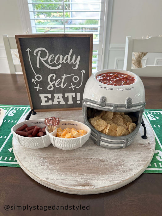 Football Helmet Chip & Dip