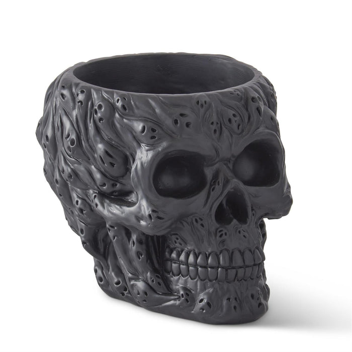 Handcrafted Black Resin Ghost Face