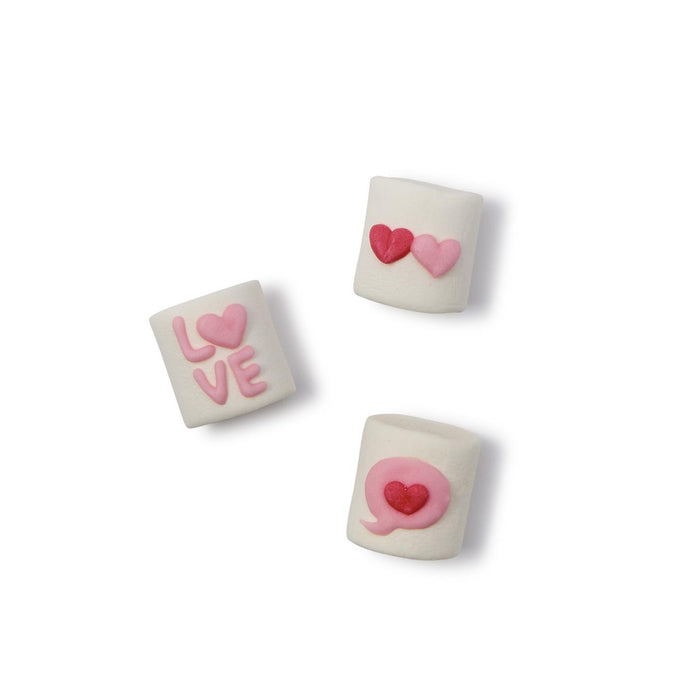 Sweet Hearts Hand-Decorated Vanilla Marshmallow Candy in Gift Bag