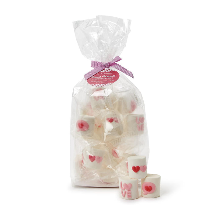 Sweet Hearts Hand-Decorated Vanilla Marshmallow Candy in Gift Bag