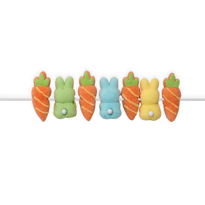 Hoppy Kabob- Bunnies and Carrots Vanilla Marshmallow Candy