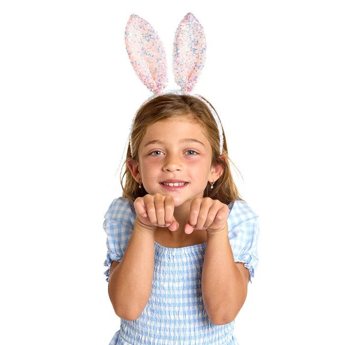 Iridecent Sequin Bunny Ears Headband