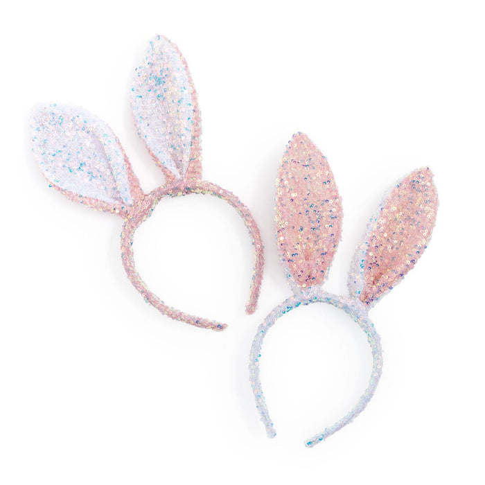 Iridecent Sequin Bunny Ears Headband