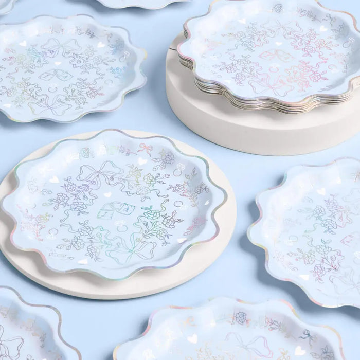 Wedding Blue Plates