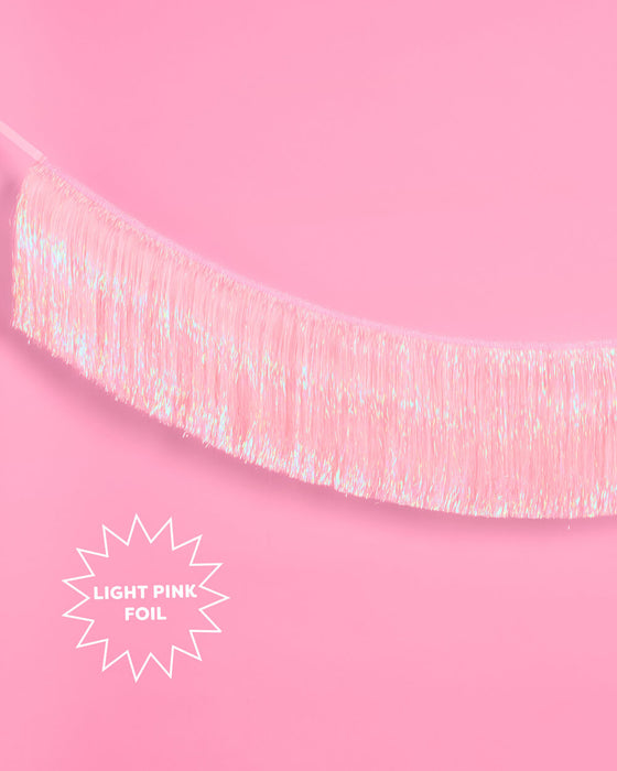Light Pink Fringe Banner