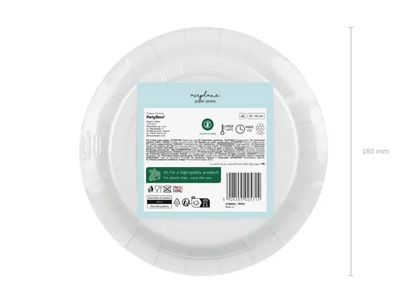 Airplane Paper Plates
