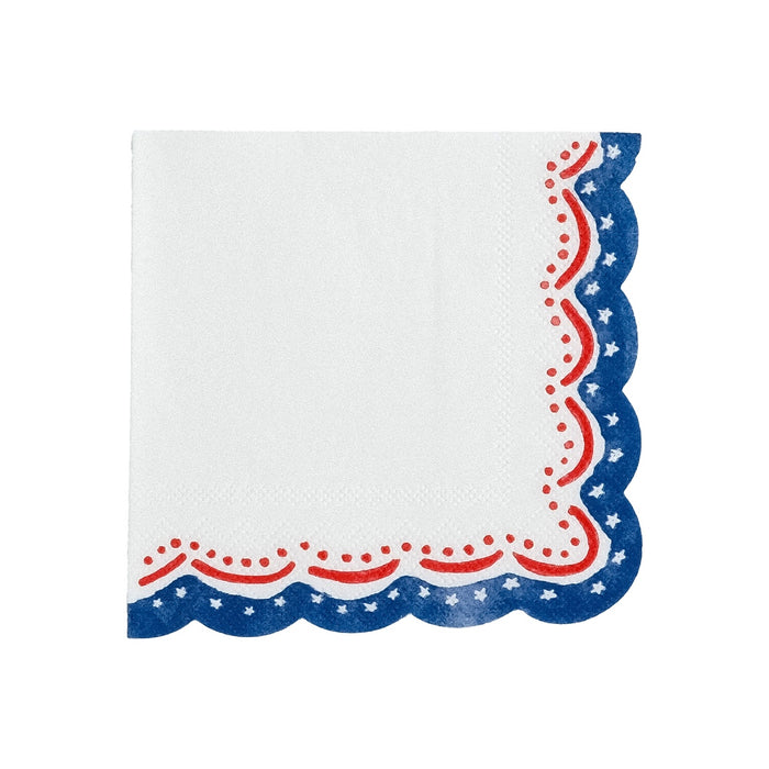 4th of July Patriotic Cocktail Napkin