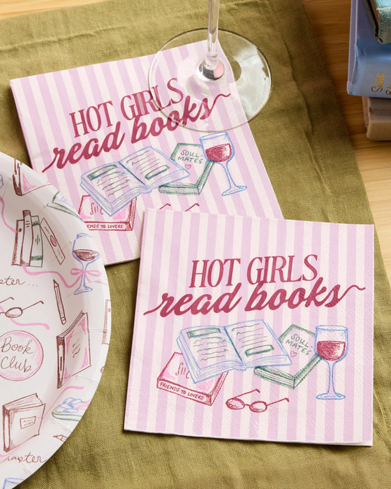 Hot Girls Book Club Napkins