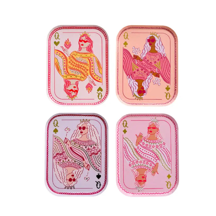 Queens Card Dinner Plates