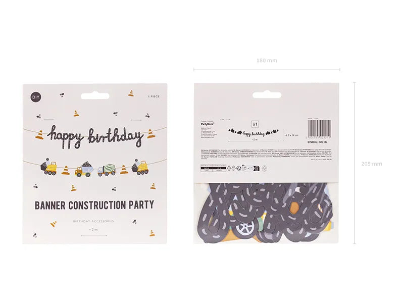 Construction Party Banner
