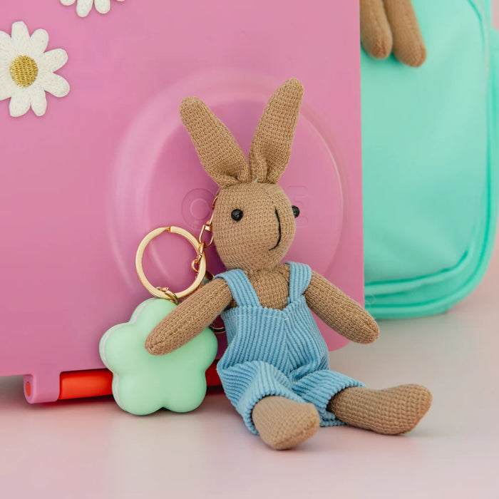 Bunnies In The Garden Bunny Keychain Lip Balm