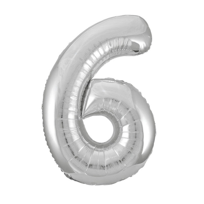 Number 6 - 34" Foil Balloon