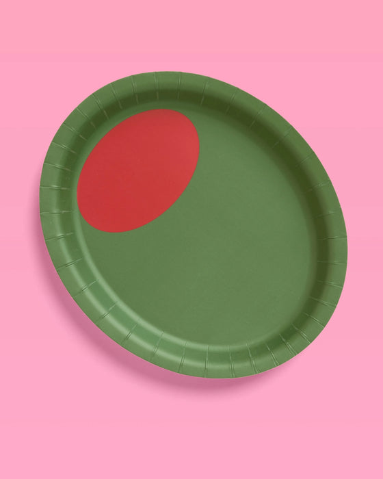 Martini and Olive Plates Set