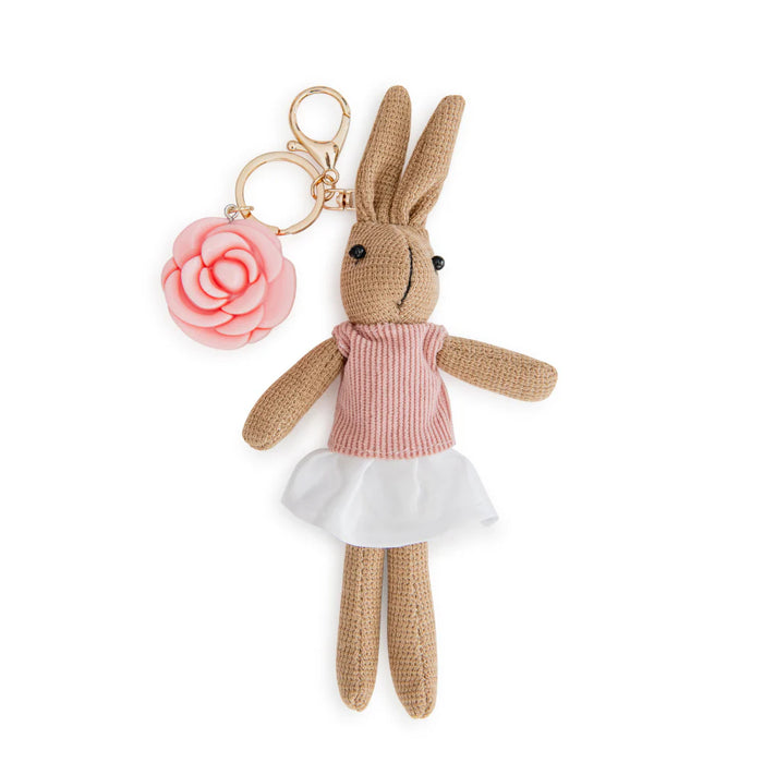 Bunnies In The Garden Bunny Keychain Lip Balm