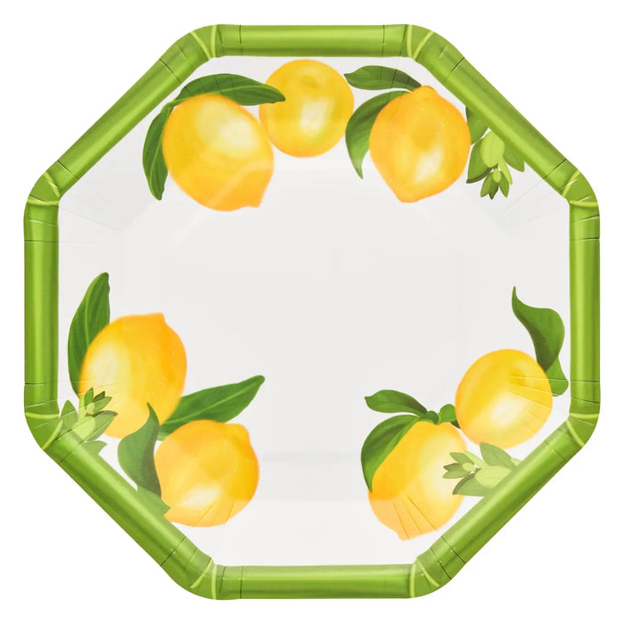 Lemon and Stem Paper  Salad plate