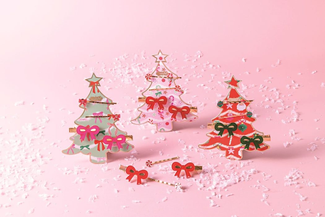Holiday Bow Hair Clip Sets