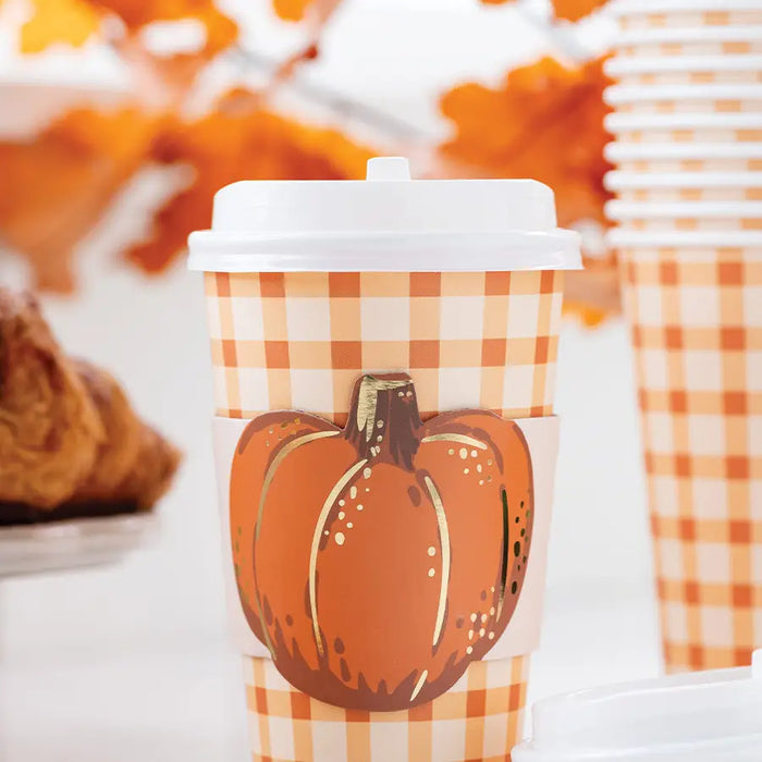 Pumpkin Plaid To Go Cup
