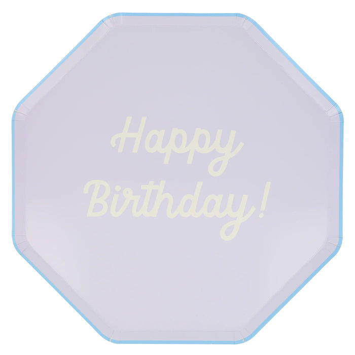Mixed Happy Birthday Dinner Plates