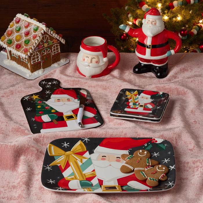 Christmas Whimsy Santa Teapot