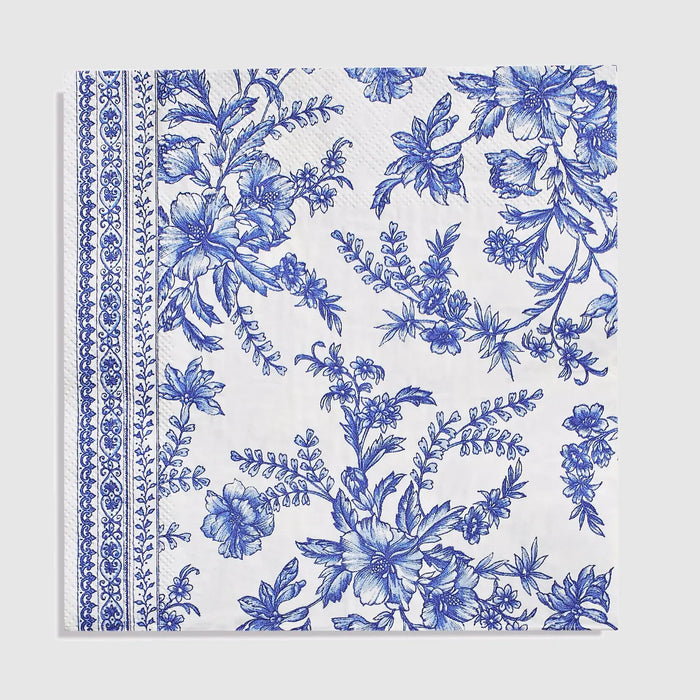 French Blue Toile Lunch Napkin