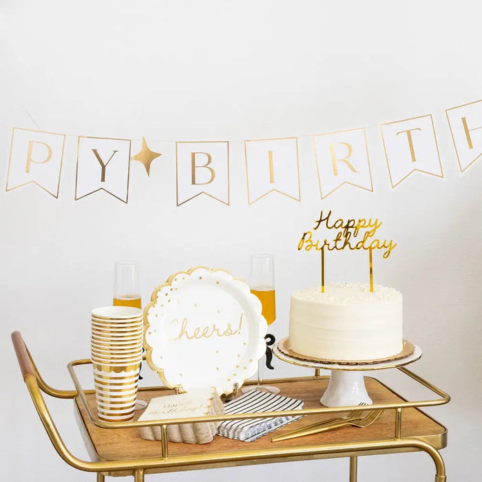 Gold Stripes Party Cups