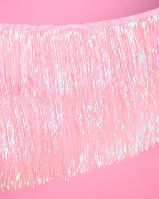 Light Pink Fringe Banner
