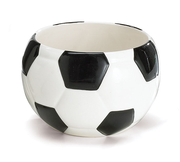 Soccer Ball Ceramic Bowl