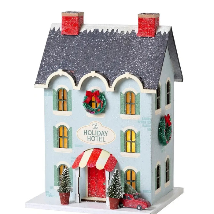 Holiday Hotel Light Up Christmas Village House