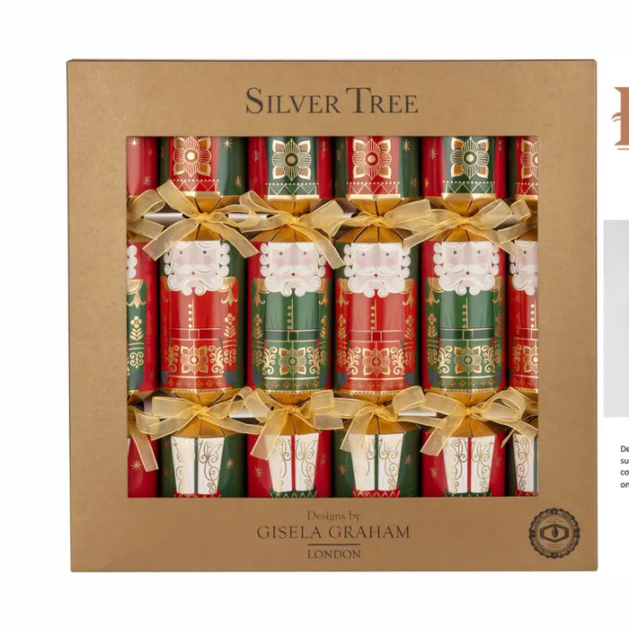 Elegant Eco Nutrcracker Crackers - Pack of 6