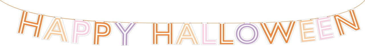 Happy Halloweeen Paper Garland