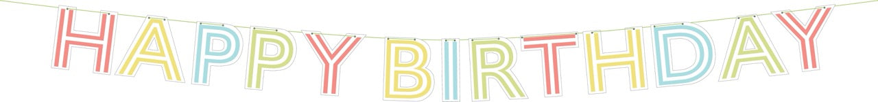 Happy Birthday Paper Garland