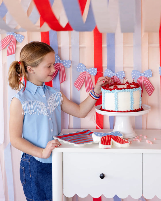 Stars and Stripes Bow Banner