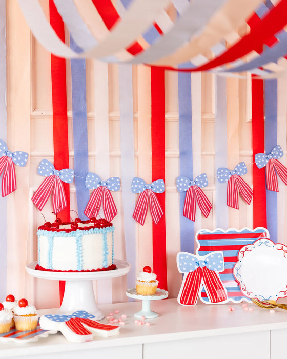 Stars and Stripes Bow Banner