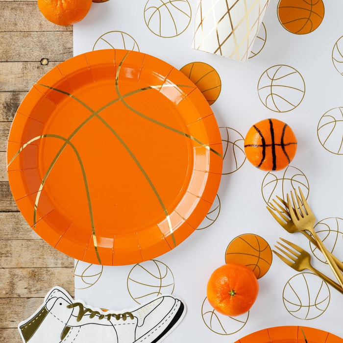 Basketball Paper Plate
