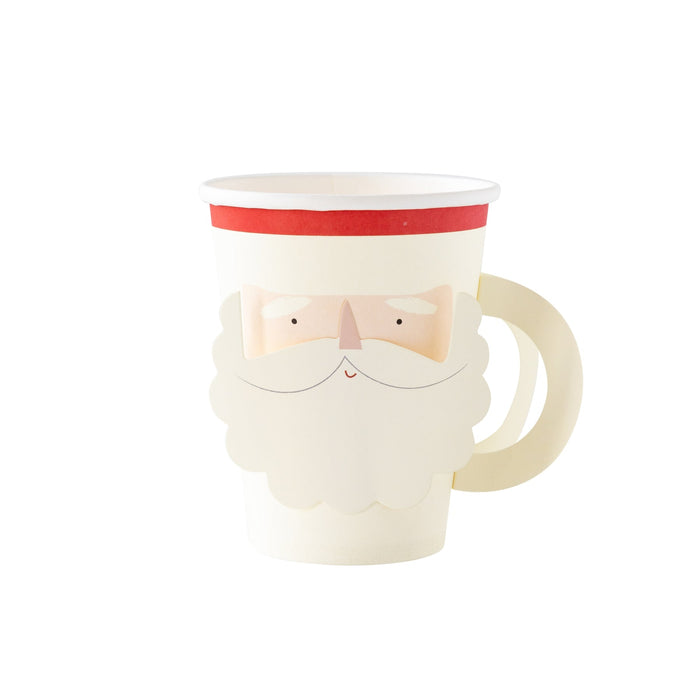 Believe Santa Face Paper Cups