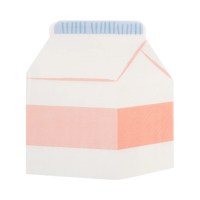 Milk Carton Cocktail Napkin Set