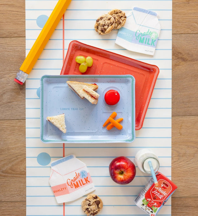 Lunch Tray Paper Plate Set