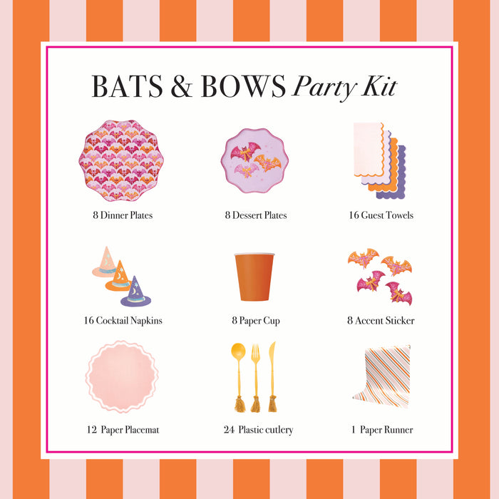 Bats and Bows Halloween Party Kit