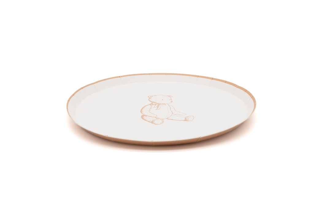 Beige Precious Baby Bear Dessert Plates