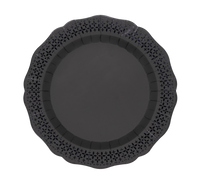 Elegant Black Pattern Dinner Plates