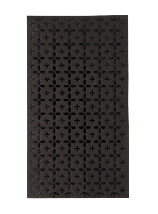 Elegant Black Pattern Guest Towels